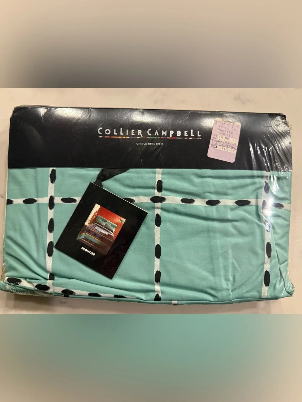 80s Dreams! Vintage NWT Utica Collier Campbell Full Size Flat and Fitted Sheet